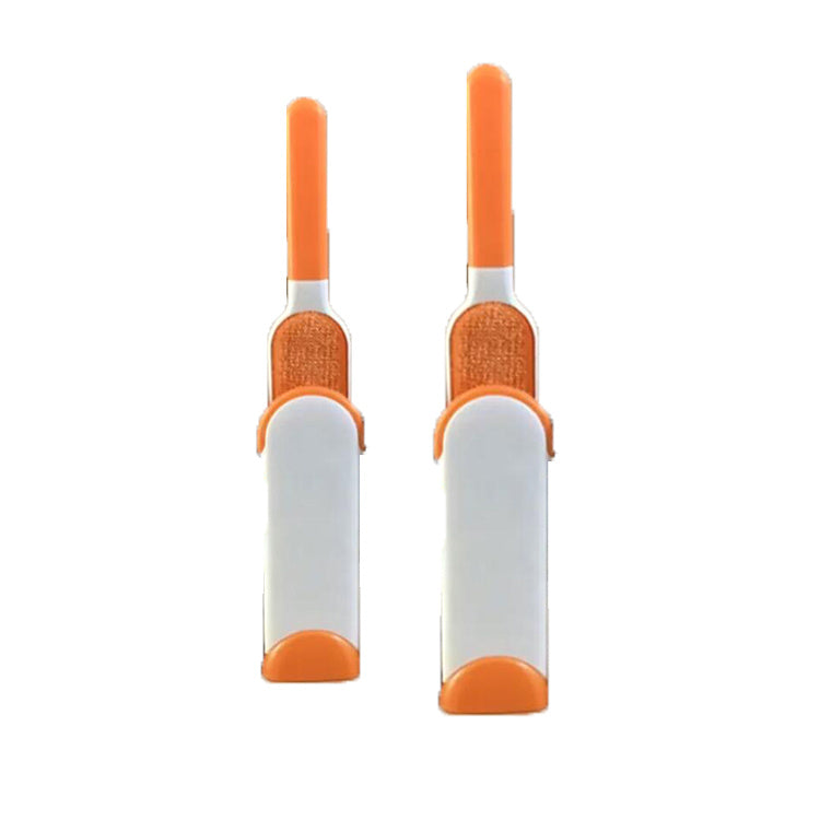 Reusable dog hair remover with self-cleaning base