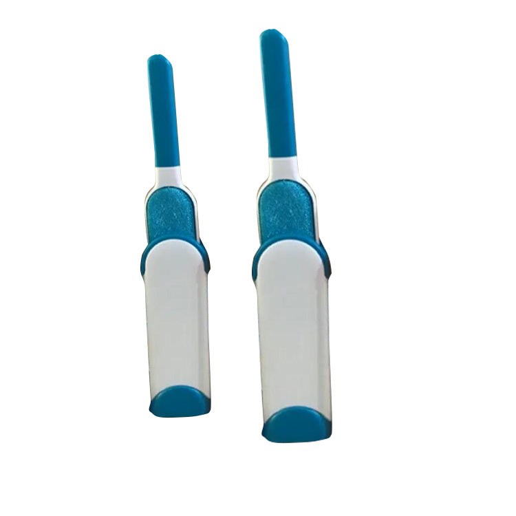 Reusable dog hair remover with self-cleaning base