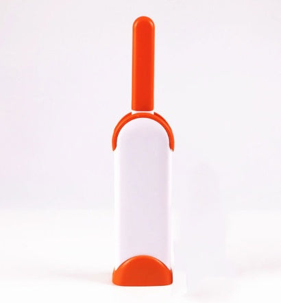 Reusable dog hair remover with self-cleaning base