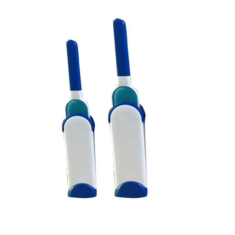 Reusable dog hair remover with self-cleaning base