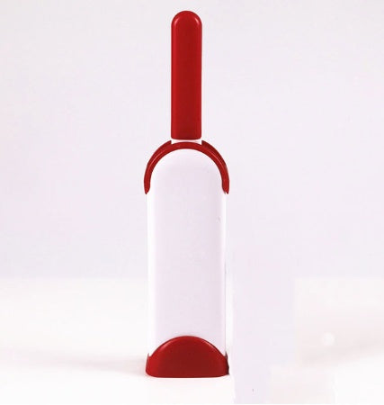 Reusable dog hair remover with self-cleaning base